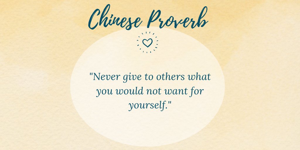 Lingoinn's tweet photo. Did you know this saying is largely attributed to Confucius in the East? There's also a similar Biblical saying of 'do unto others as you would have them do to you'. It's a caution against acting maliciously &amp; a reminder to always consider the kindness of one's actions #chengyu https://t.co/NHUyzHkqhi