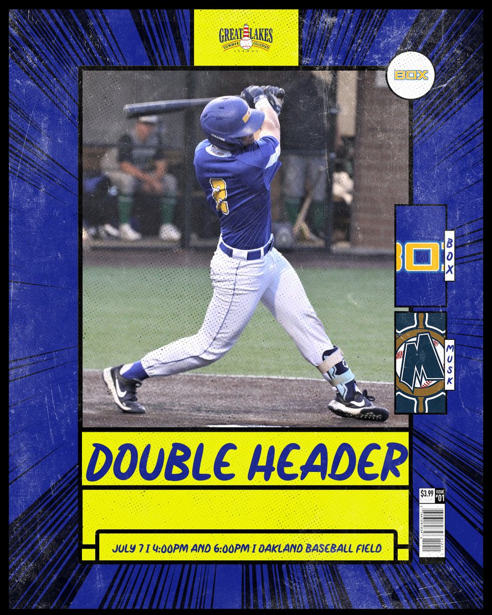 The weather is so good we decided to play 2! Join us at Oakland Baseball Field for 2 games today against the Muskegon Clippers. The first game starts at 4.