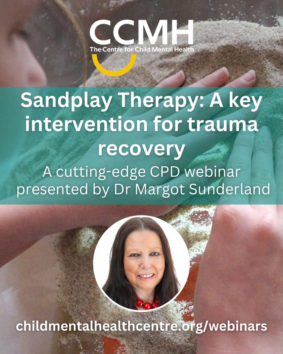 Featured Webinar: 'Sandplay Therapy: a key intervention for trauma recovery' with Dr Margot Sunderland. A vital CPD webinar exploring why sandplay therapy as a symbolising reflective process, can be so effective in trauma recovery. #childmentalhealth - mailchi.mp/childmentalhea…