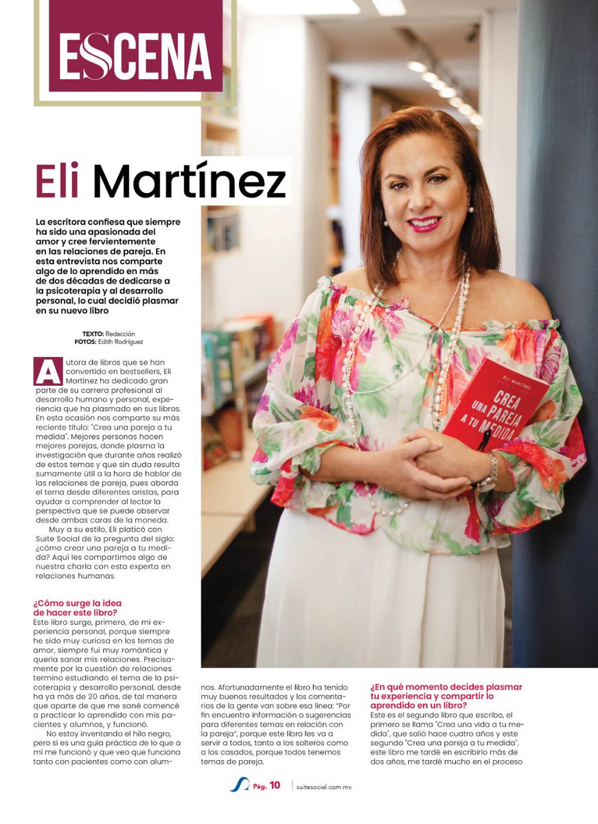 maema27's tweet photo. ¡Muy agradecida con la revista Suite Social MX por este hermoso artículo sobre mi libro!!! 🙏🙏🙏❤️❤️❤️
#EliMartínezSerUno #creaunaparejaatumedida #suitesocialmx #Codigoqro #libros #leer #amor #psicologia #librosrecomendados #terapia
Suite Social @CodigoQro @suitesocialmx https://t.co/JTkmaFeBvw