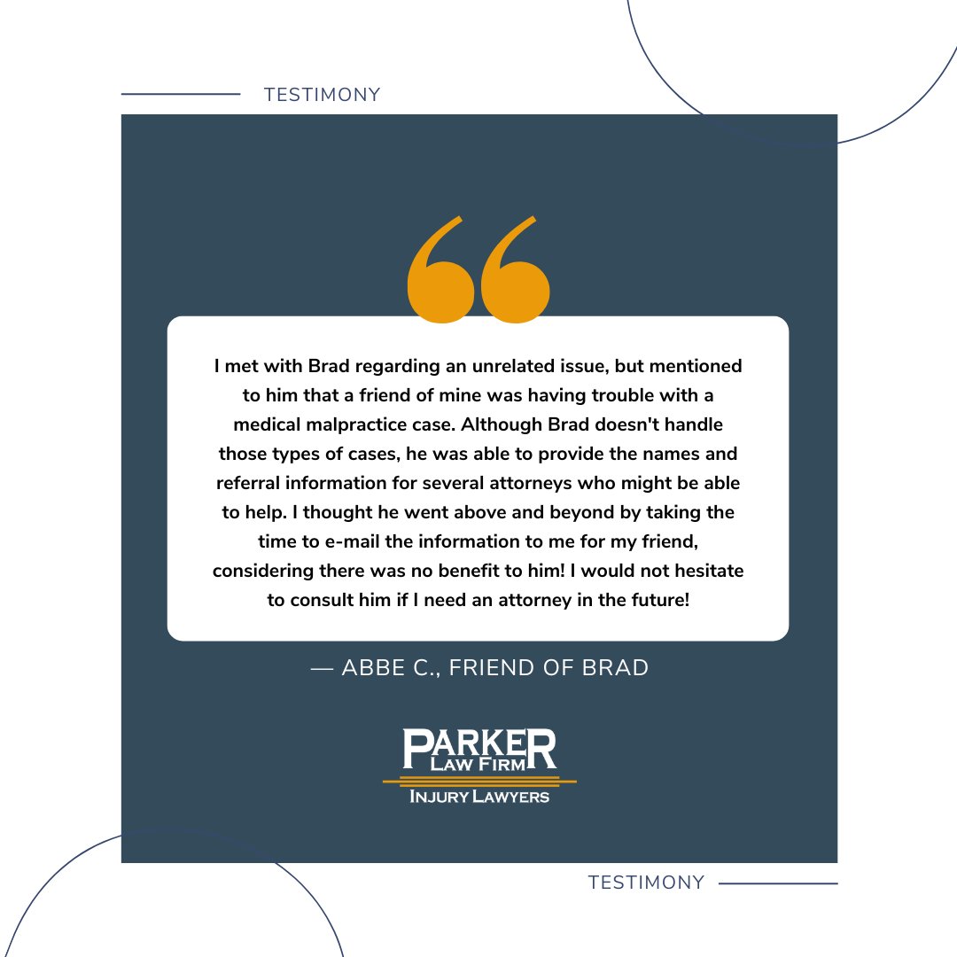 We want to be your go-to attorney for any and all issues. If we can't take your case on for handling beacuse it is outside of our practice area, we will refer you to a trusted attorney who can. 👍