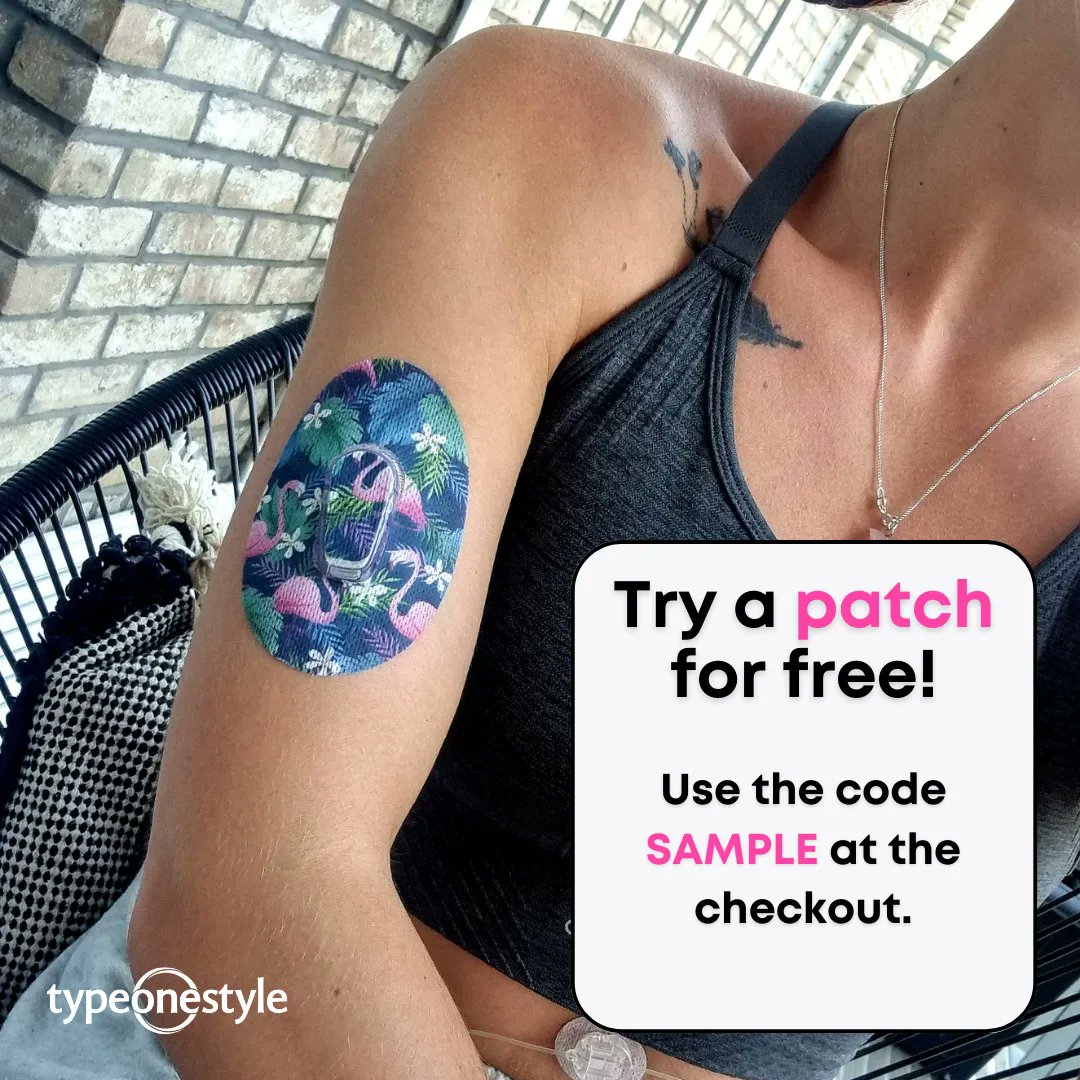 Have you always wanted to try out one of our awesome patches? 😎 
For all new customers, did you know that you can try one for FREE 🤩 
Head to our website, select your design, use code SAMPLE 😏 

Happy Friday 💙 

#typeonestyle #t1dlookslikeme #diabetesacccessories #dexcom