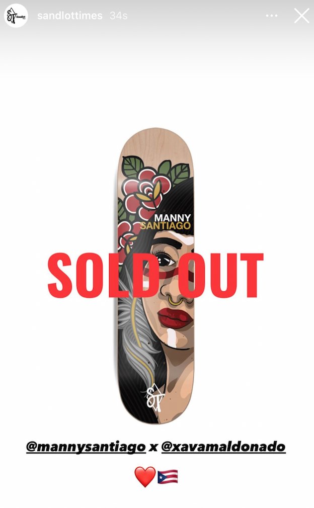 soloraise.eth (@soloraise) on Twitter photo Bueno que mejor noticia del día, que saber <a href="/Mannyslaysall/">Manny Santiago 🇵🇷</a> New Pro Model <a href="/SandlotTimes/">Sandlot Times</a> skateboard it's already SOLD OUT!! Mega contento con este resultado y con la tremenda semilla que logramos plantar!
Esto nos demuestra una vez mas lo que puede hacer el trabajo en grupo, y como Bueno que mejor noticia del día, que saber <a href="/Mannyslaysall/">Manny Santiago 🇵🇷</a> New Pro Model <a href="/SandlotTimes/">Sandlot Times</a> skateboard it's already SOLD OUT!! Mega contento con este resultado y con la tremenda semilla que logramos plantar!
Esto nos demuestra una vez mas lo que puede hacer el trabajo en grupo, y como