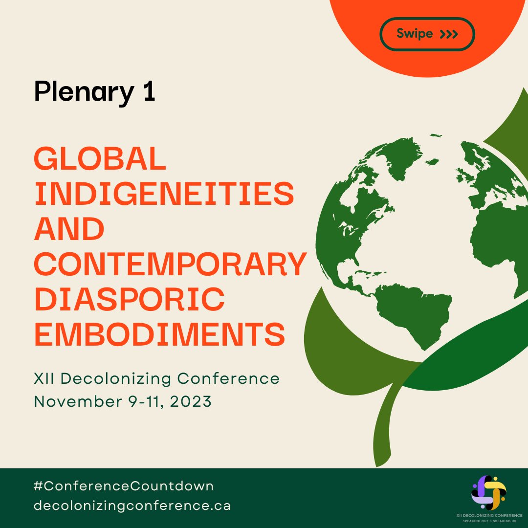 OISECIARS's tweet photo. Presenting #DecolonizingConference Plenary 1, considering the convergences/ divergences of Indigenous experiences and struggles across local, global, and diasporic contexts. To register or read more about our speakers and topic, visit our website #ConferenceCountdown #AntiRacism https://t.co/QPijQJ5g8q