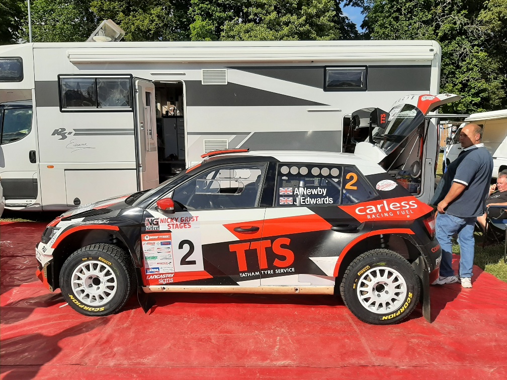 There's a great buzz in @Builthwells1 tonight, as we look forward to tomorrow's #NGStages23. Driving the zero car is Damien Cole/Phil Mills. First car leaves the start tomorrow at 08:30 - and @Topnav100 will be on the mic interviewing the crews before they head out to SS1.