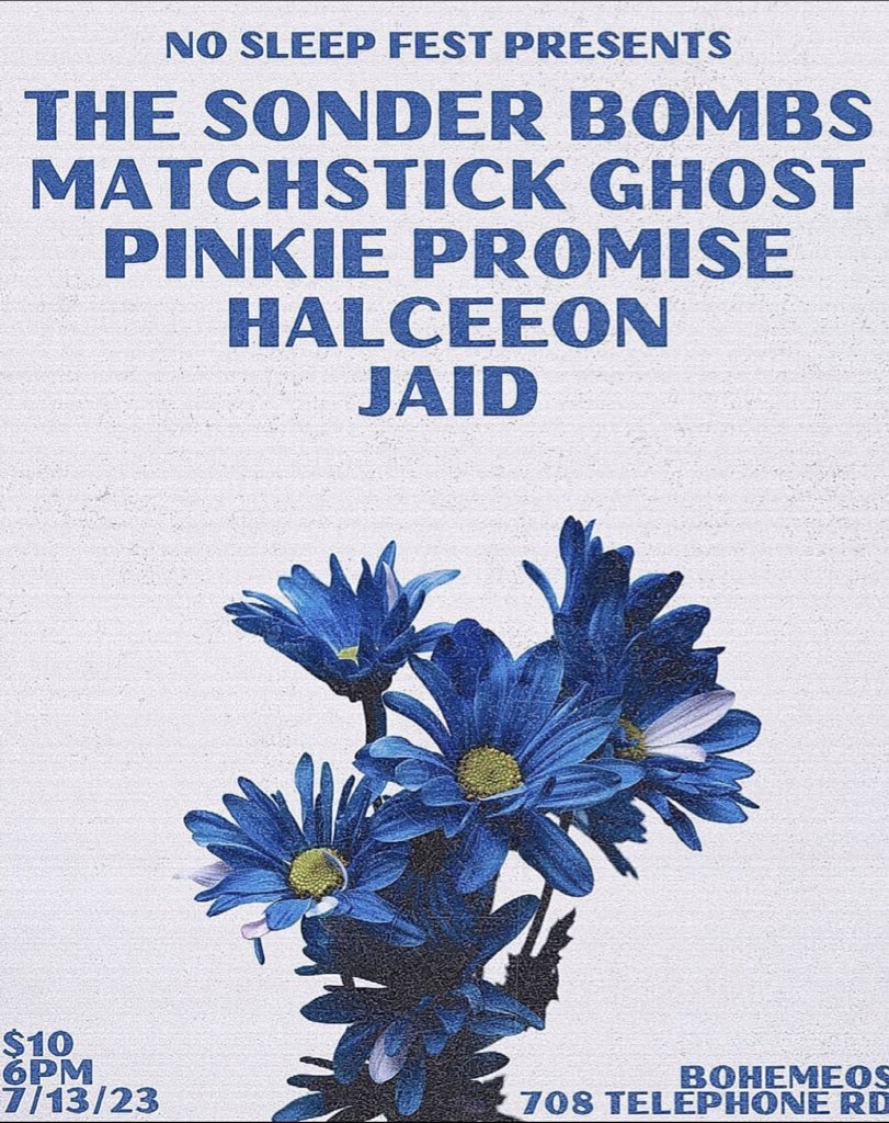 🚨Next Thursday 🚨 We’re opening for @sonder_bombs and sharing the stage with @matchstickghost, Pinkie Promise, and Halceeon!! 👽🤘🔥😵‍💫🔥🤘👽