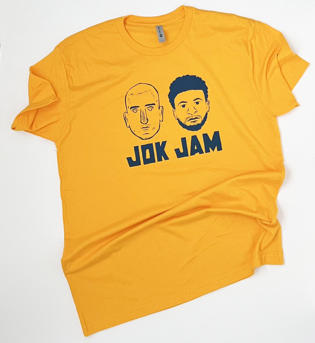 Rgrange's tweet photo. I made shirts for my kids to wear at the Nuggets championship parade, and based solely on the number of people who asked “where did you get that!?”, I’m selling it on Etsy. The design was hand drawn and screen printed in my basement. https://t.co/8b9Fmc8WNs https://t.co/wcsAY8TcFA
