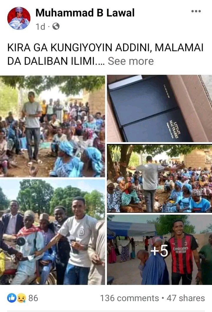 .
As a #Muslim converted to #Christianity &amp; also an Evangelist, let me make it clear to you all that if anything happens to me, hold the former adviser to the Zamfara state governor responsible.

He is already calling the attention of his fellow Muslims &amp; they are planning evil..