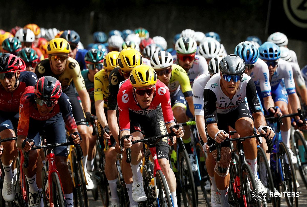 sandra_auger's tweet photo. Cycling - Tour de France - Stage 7 - Mont-De-Marsan to Bordeaux - France - July 7, 2023. #reuters #TourDeFrance2023 #TDF2023 #cycling @reuterspictures 📸@benoit_tessier @stephanemahe https://t.co/5UrYf2mtzv