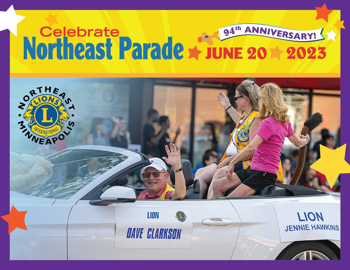 With another #NortheastCelebrateParade now in the books, we would like to give a special thanks to our Presenting Sponsor, the <a href="/NEMplsLions/">NE Mpls Lions</a>! Without their continued support year after year, we couldn’t host this annual community tradition, thank you!