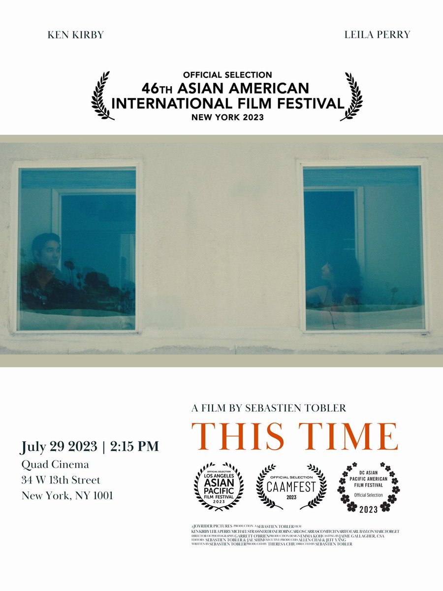sebastientobler's tweet photo. Thank you @AsianCineVision for allowing us to be a part of #AAIFF46 !
NYC Friends - come see our film This Time on Saturday, July 29th 2:15 @QuadCinema
We’ve been selling out so get your tix quick!
https://t.co/kN3g5hJzSN
#ThisTimeFilm https://t.co/3rQQtS5KnJ