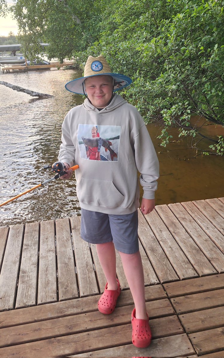 Nice catch by Aiden Butch 46" Musky Eagle River Chain of Lakes!  1st Musky for ADog!
With Balky!
 <a href="/EricBalkman/">Eric Balkman</a>