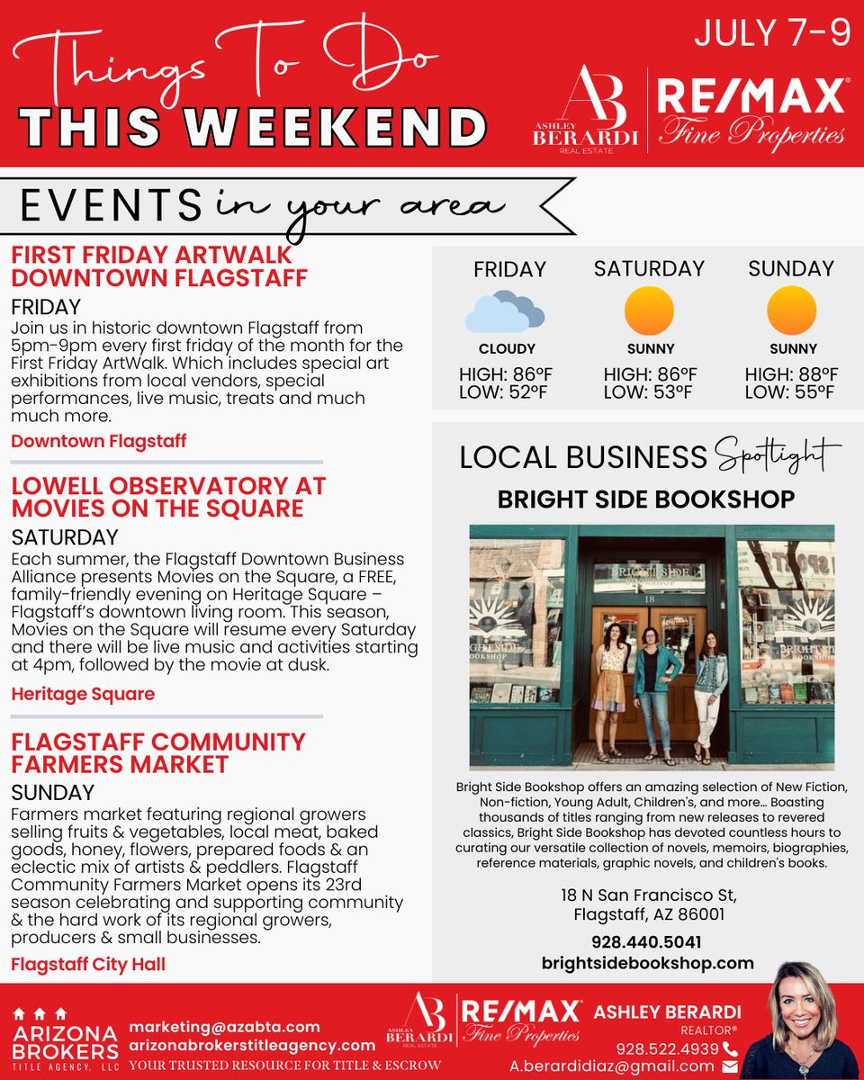 ashleyberardiaz's tweet photo. Things to do in Flagstaff this weekend!
#artoftheday #craftbeer #dj #snowbowl #hype #arizona #thingstodo #thingstodoathome #thingstodoinarizona #thingstodoinflagstaff #thingstodograndcanyon #thingstodoinsedona #thingstodoinaz #thingstodoinnorthernaz #thingstodoinnorthernarizona https://t.co/iMYC0gU3LK
