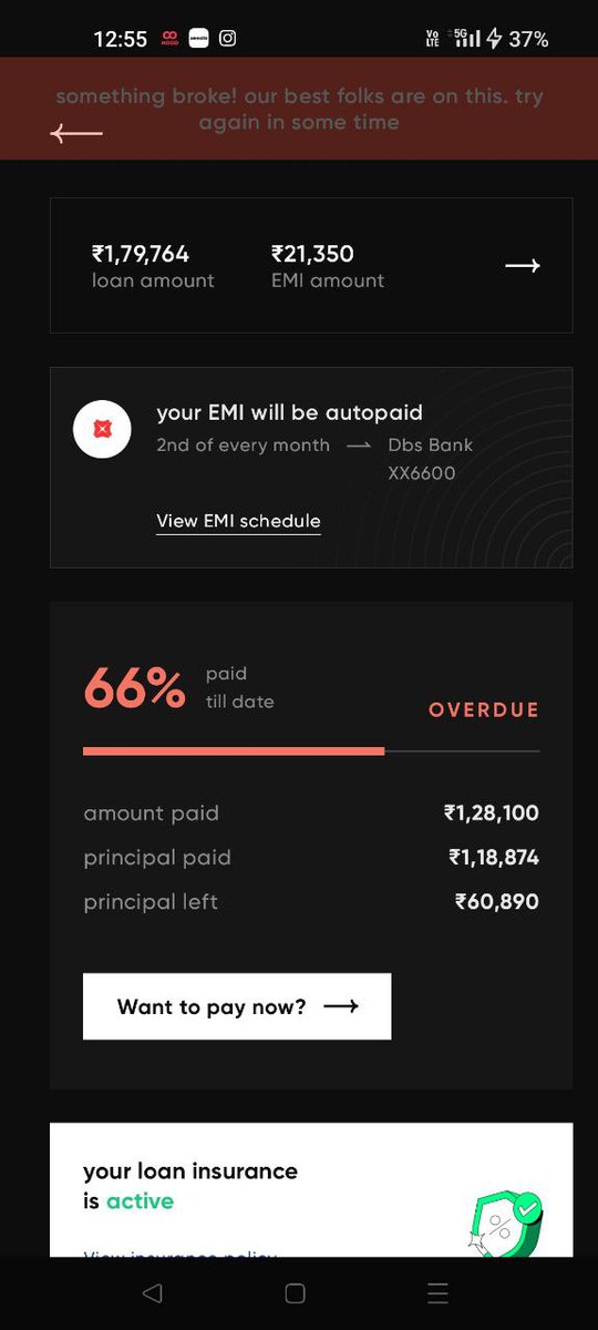 ljs_eth's tweet photo. Kunal Sah's CRED ( @CRED_club ) has the worst customer service ever. 

The loan repayment option breaks for me. Neither does it autodebit from my bank nor does it allow me to pay. 

There is no email id or anything to get support. 

@kunalb11 @LiquiLoans https://t.co/WBoU9Qyo8T