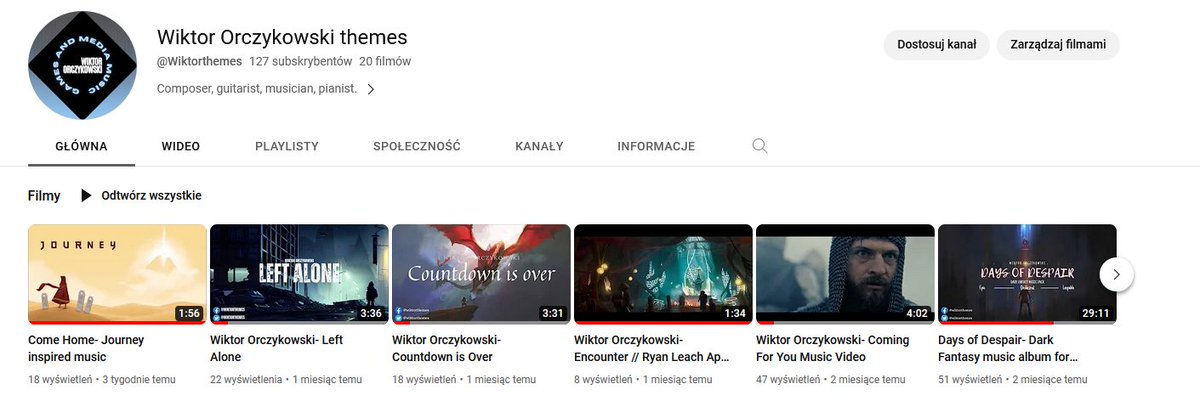 wiktorthemes's tweet photo. My #youtube views are insultingly low. Please, help me fix it, give it a try!

#gamedev #indiedev #music #indiemusic #gameaudio #IndieGameDev #helpmenow #art https://t.co/i2C9NHJQSb