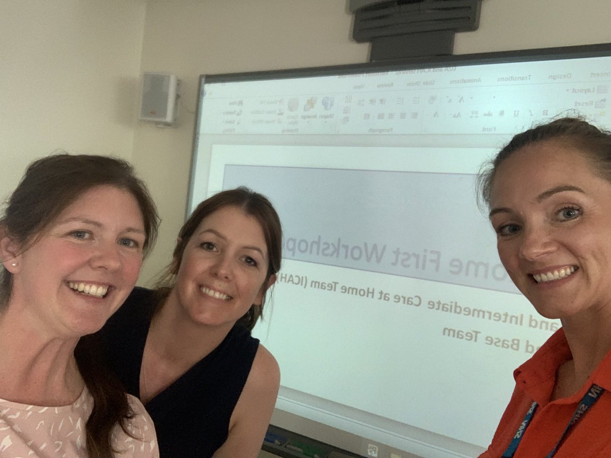 Our first ‘home first’ workshop… inpatient therapies and discharge services learning and discussing how we can get patients home at the right time with the right support