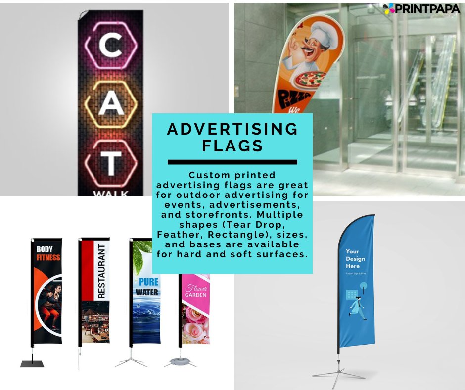 printpapa's tweet image. Stand out from the crowd with eye-catching Advertising Flags from Printpapa! 🎯 Grab attention, promote your brand, and boost sales today!

Visit Now: bit.ly/39icQV0

#AdvertisingFlags #StandOut #Printpapa