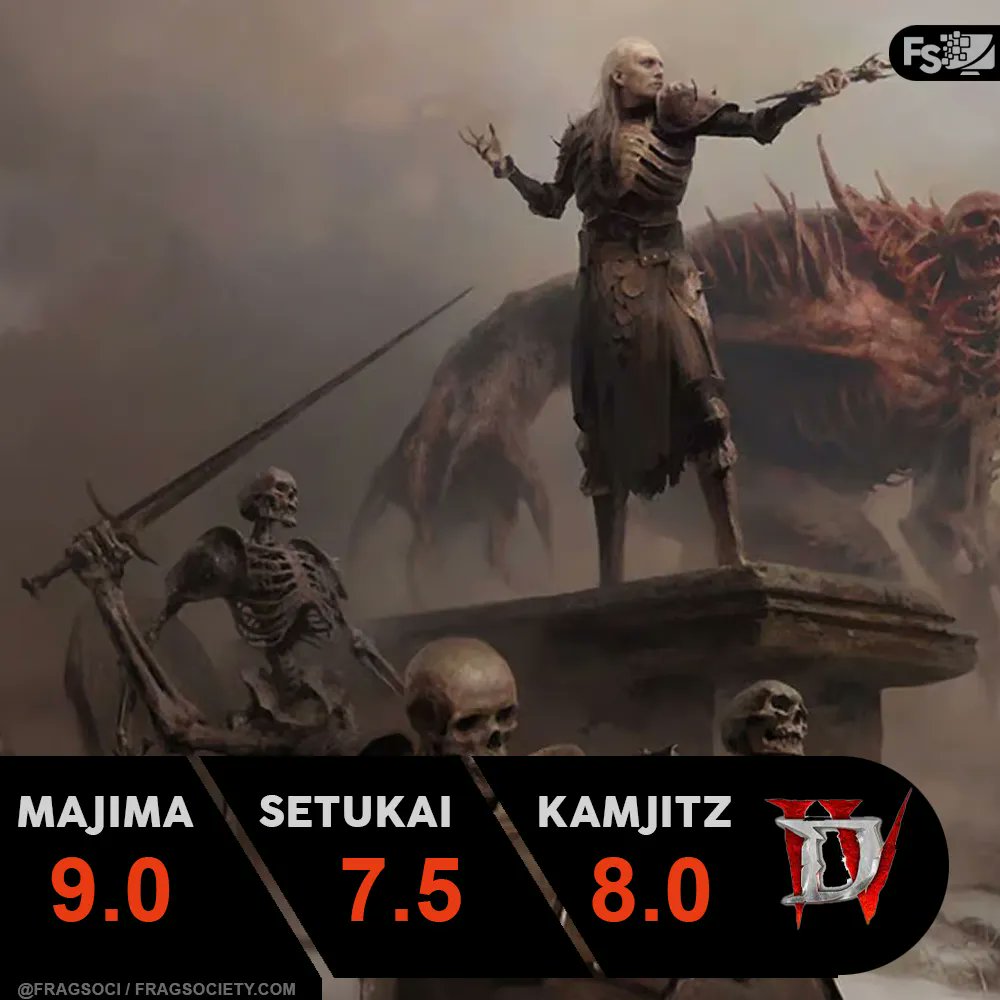 fragsoci's tweet photo. Diablo 4 has been out for a month now. How many hours have you lost grinding? Did you try to hit level 100 in Hardcore? Or are you casually destroying screens full of mobs in dungeons. Here's what some of our members think of the game so far. https://t.co/tJY7fdu8EB