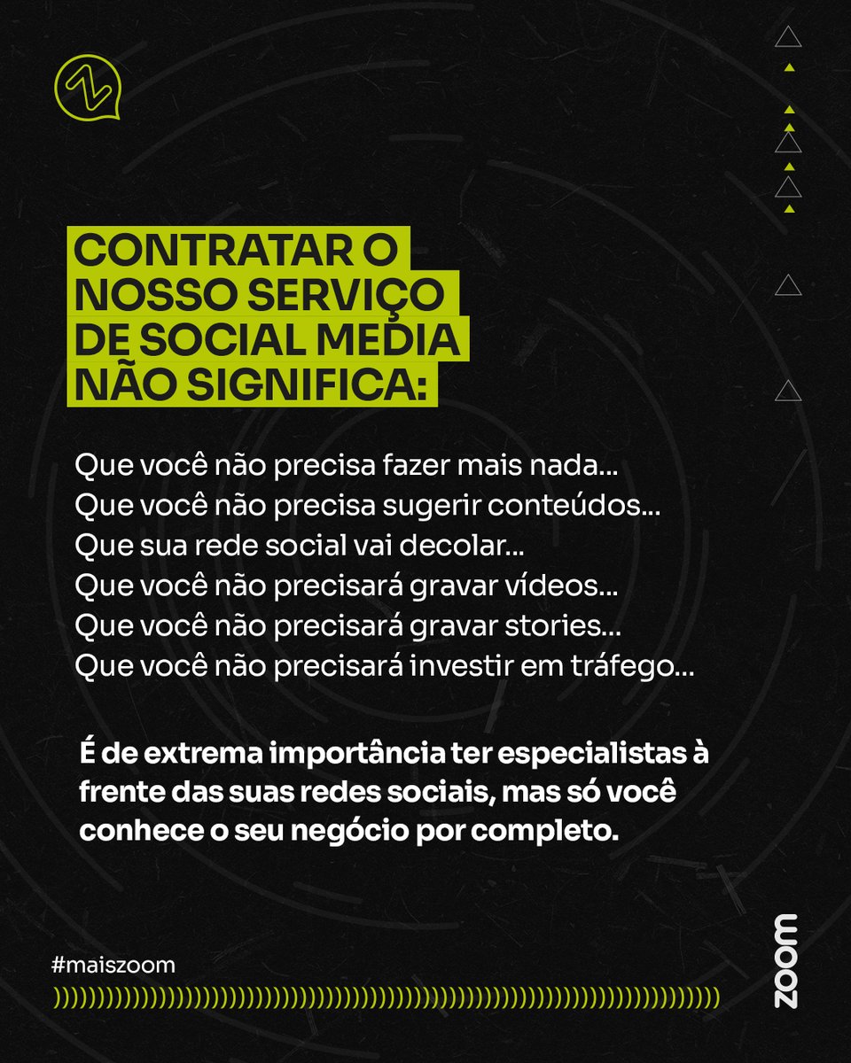 zoompropaganda_'s tweet photo. Créditos: @lucasbolliveira 

A gente sempre fala por aqui: 50% vem da gente e os outros 50% precisa vir do cliente. 

Temos profissionais capacitados em diversas áreas da Publicidade, mas só você, cliente, conhece o seu negócio por completo. https://t.co/DaH8SUV8TI
