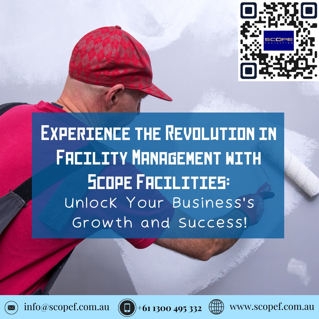 Scope Facilities is leading a revolution in facility management, and you can be a part of it.

You can reach us here:
✉️info@scopef.com.au
📞+61 1300 495 332
tradesman: qr.page/g/4Gl1cc2VPyp
handyman: qr.page/g/3GzVfrVc8H5

#scopefacilities #secureemployment #steadyincome