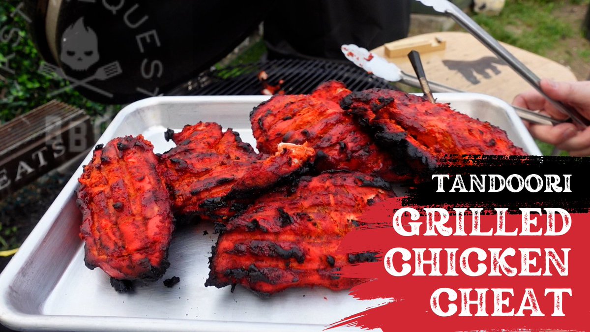 The Kamado is near a tandoor, & I love #tandoorichicken, so why not! The cook was incredible—fantastic flavours & the vibrant colours pleased everyone. The #cheat was using red food coloring, but next time I'll opt for Kashmiri red chili powder.

📺 loom.ly/eUctgVo