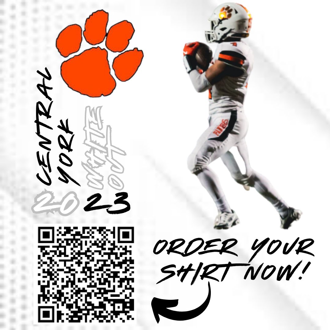 Central WHITE OUT Shirt Sale!
 
**ALL PROCEEDS WILL GO TO CENTRAL YORK MINI-THON**
 
Pick up will be available on August 19th at the High School Football Scrimmage.
