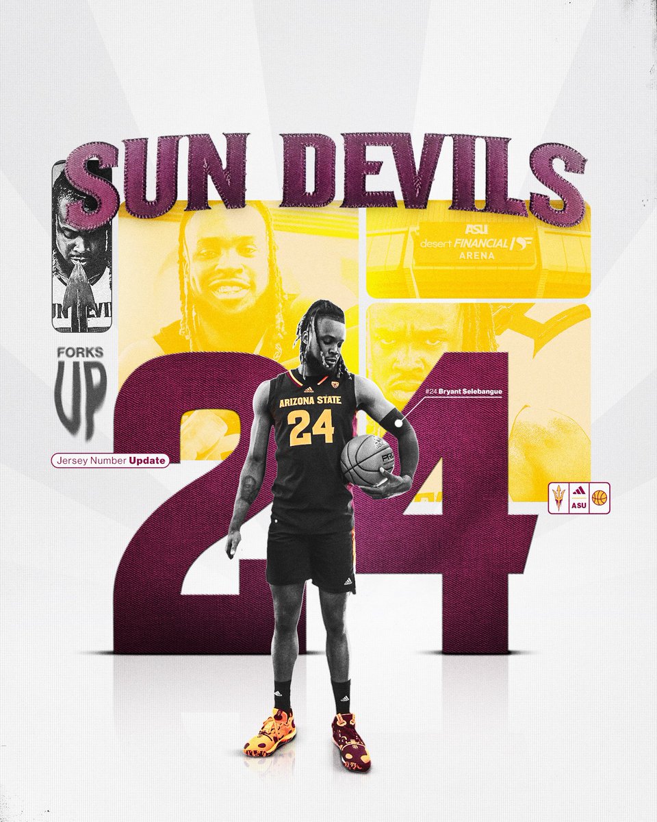 Double-double Machine 💪

<a href="/SunDevilHoops/">Sun Devil MBB</a> gets a big boost with the addition of Bryant Selebangue 😈

He will wear #24 for Arizona State 🔱

<a href="/Selebangueb/">Name Bryant.</a> /// <a href="/TheSunDevils/">Arizona State Sun Devils</a>
