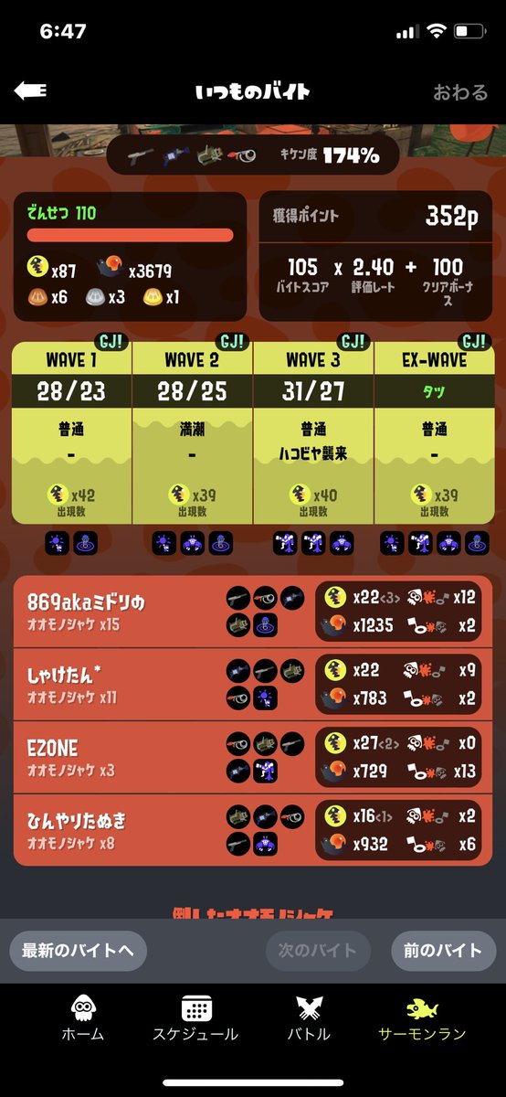 X00675919's tweet photo. 久々に利敵されたw

一戦目で池ぽちゃして自滅してるのに気付いてイライラ( ꐦ꒪꒫꒪ )w
二試合目は意地でもクリアしてやりたかったので蘇生しまくってやった😤

無事に利敵野郎キャリーして尾頭付きでクリアしてやった😤
利敵してた以外の味方さんniceでした👍✨
あぁ〜スッキリした✨(¦3冫 ﾉ)ﾉ✨💩 https://t.co/0ZKvbuC32d