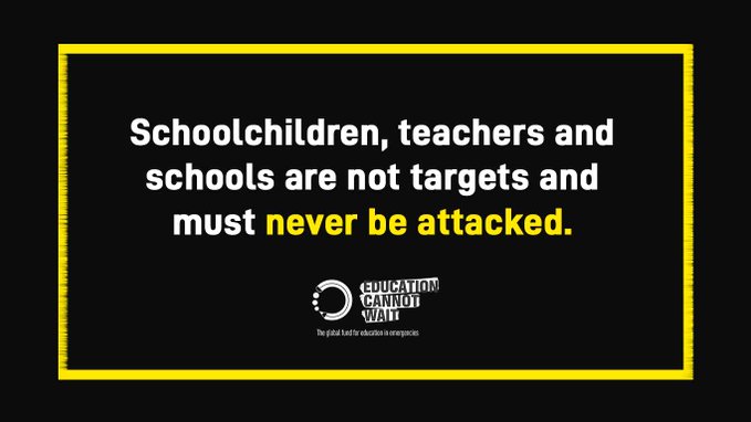Education Cannot Wait (@educannotwait) on Twitter photo #ECW is deeply concerned by impact of ongoing situation in #Jenin refugee camp.
Civilian deaths include 4 children.💔
<a href="/UNRWA/">UNRWA</a> schools that provide #education for 1.7K children have been damaged & remain closed.
Children & schools are #NotATarget.
<a href="/UN/">United Nations</a> @UNLazarinni <a href="/GCPEAtweets/">GCPEA Secretariat</a> #ECW is deeply concerned by impact of ongoing situation in #Jenin refugee camp.
Civilian deaths include 4 children.💔
<a href="/UNRWA/">UNRWA</a> schools that provide #education for 1.7K children have been damaged & remain closed.
Children & schools are #NotATarget.
<a href="/UN/">United Nations</a> @UNLazarinni <a href="/GCPEAtweets/">GCPEA Secretariat</a>