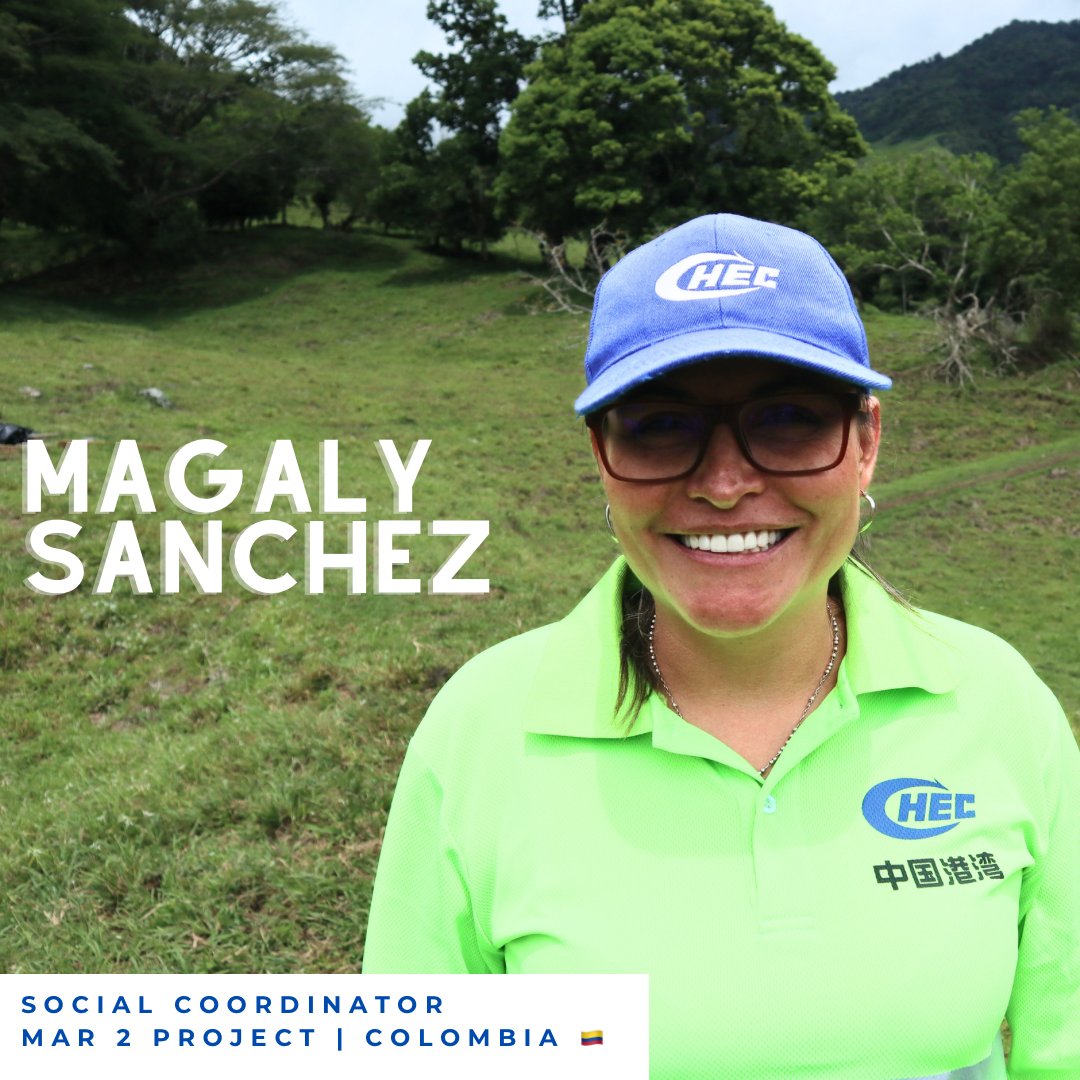 CHEC_Americas's tweet photo. Magaly Sánchez is the Social Coordinator for the Mar 2 project in Antioquia, Colombia 🇨🇴
Her role has been essential to ensure that the surrounding communities of the project feel included and listened to.
We are proud to have Magaly in the CHEC family!
#Mar2 #Colombia #CHEC https://t.co/dbJcBoyGKk