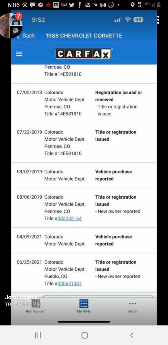 DerekStith's tweet photo. @PuebloCounty possible to look up title numbers, to identify a car owner? https://t.co/HJKvKD6hzT