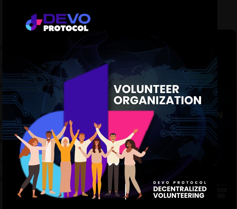 Are you a volunteer looking to make a difference? At DeVO Protocol, we reward, record, and verify volunteers' efforts. Discover how we're redefining volunteerism and philanthropy, on our website devoprotocol.org . We’re also on Discord,  discord.gg/9ykvgGa6ne and