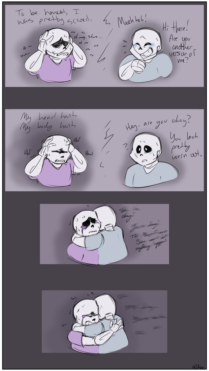 rshift_au's tweet photo. Tw: Panic/Anxiety Attack
How Shift learned he could shift into other AUs/Realities wasn't very plesant. Fortunately he shifted into Underswap when it first happened.
.
These were rushed. 👍 
#rshiftau #utmv #underswap https://t.co/jbEGTVkY5H