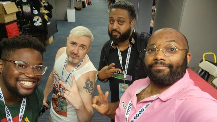 artbyquinton's tweet photo. We out here. #ArtByQuinton crew Featuring Sin from @LoadingSnacks and the amazing David Crownson of @KingwoodComics @TheChaseDanger #NonToxicNerdCulture #NonToxicNerdCouture #LoadingSnacks #HarrietTubmanDemonSlayer #DavidCrownson https://t.co/WykUQThSF6