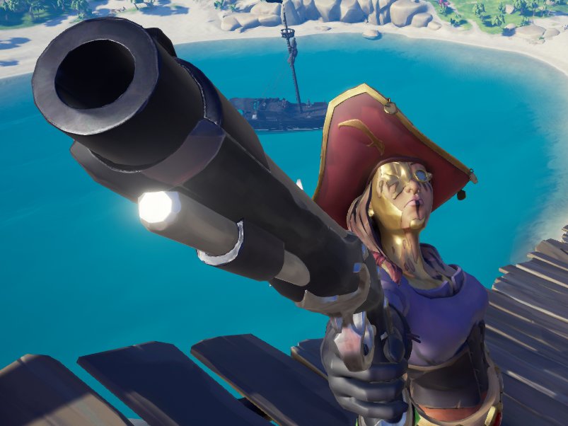 K4TG4R's tweet photo. I miss those days when I had a regularly scheduled crew I didn't even need to ask to sail with, they were always there and already setting up a ship when I was getting home from work 🤣 The good old times 🦜🏴‍☠️💀 #SeaOfThieves Now it's just me and The Booty Snatcher #solosloop https://t.co/etlUXWJPPk