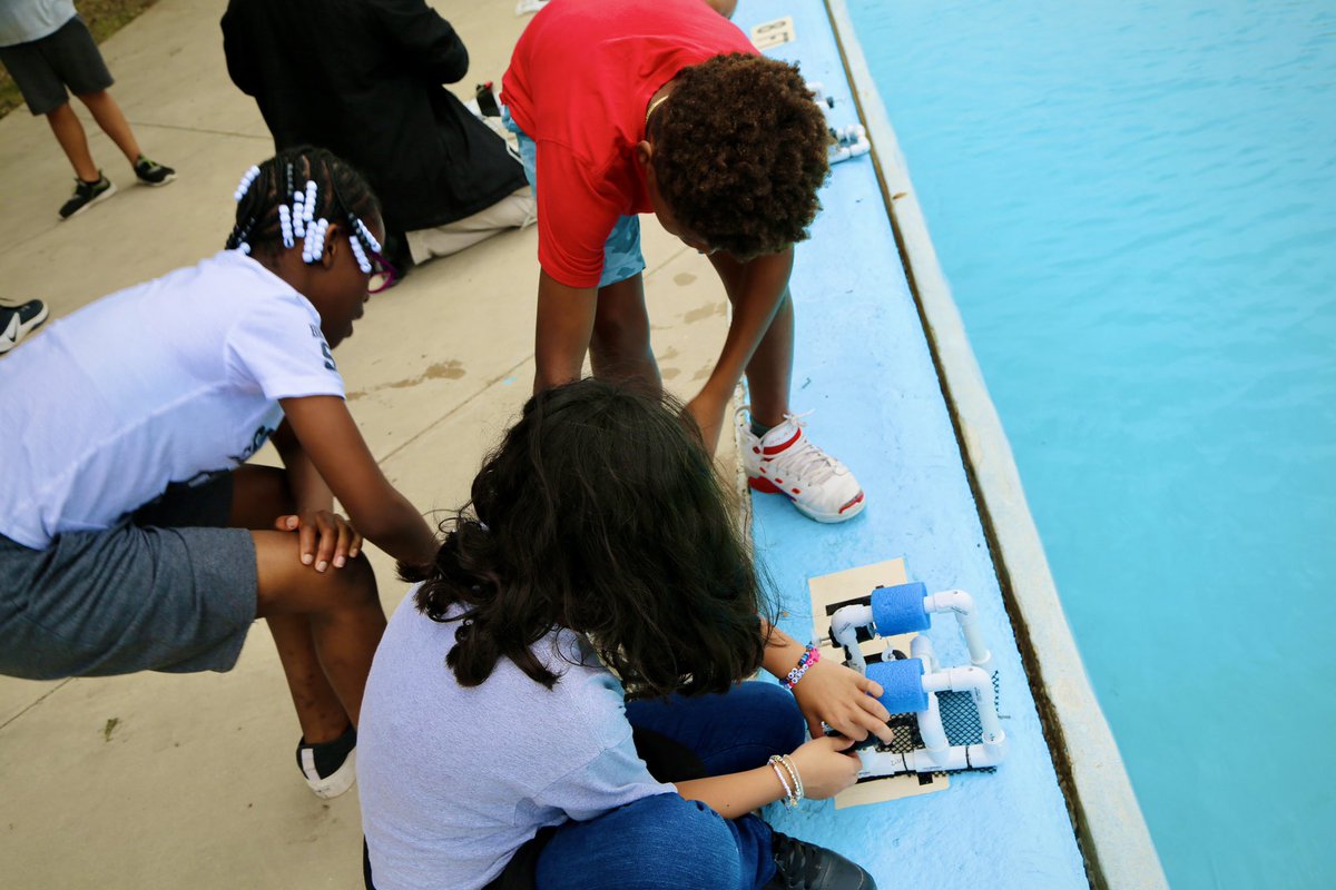 SAParksandRec's tweet photo. Our #SummerYouthProgram is going strong and running smooth. πͺ A BIG part of this successful program is our SeaPerch Robotics Program! π SeaPerch is an underwater Robotics program that is designed to help teach students to build underwater Remotely Operated Vehicles (ROV). π¦Ύ https://t.co/v4MXtnl7Xx