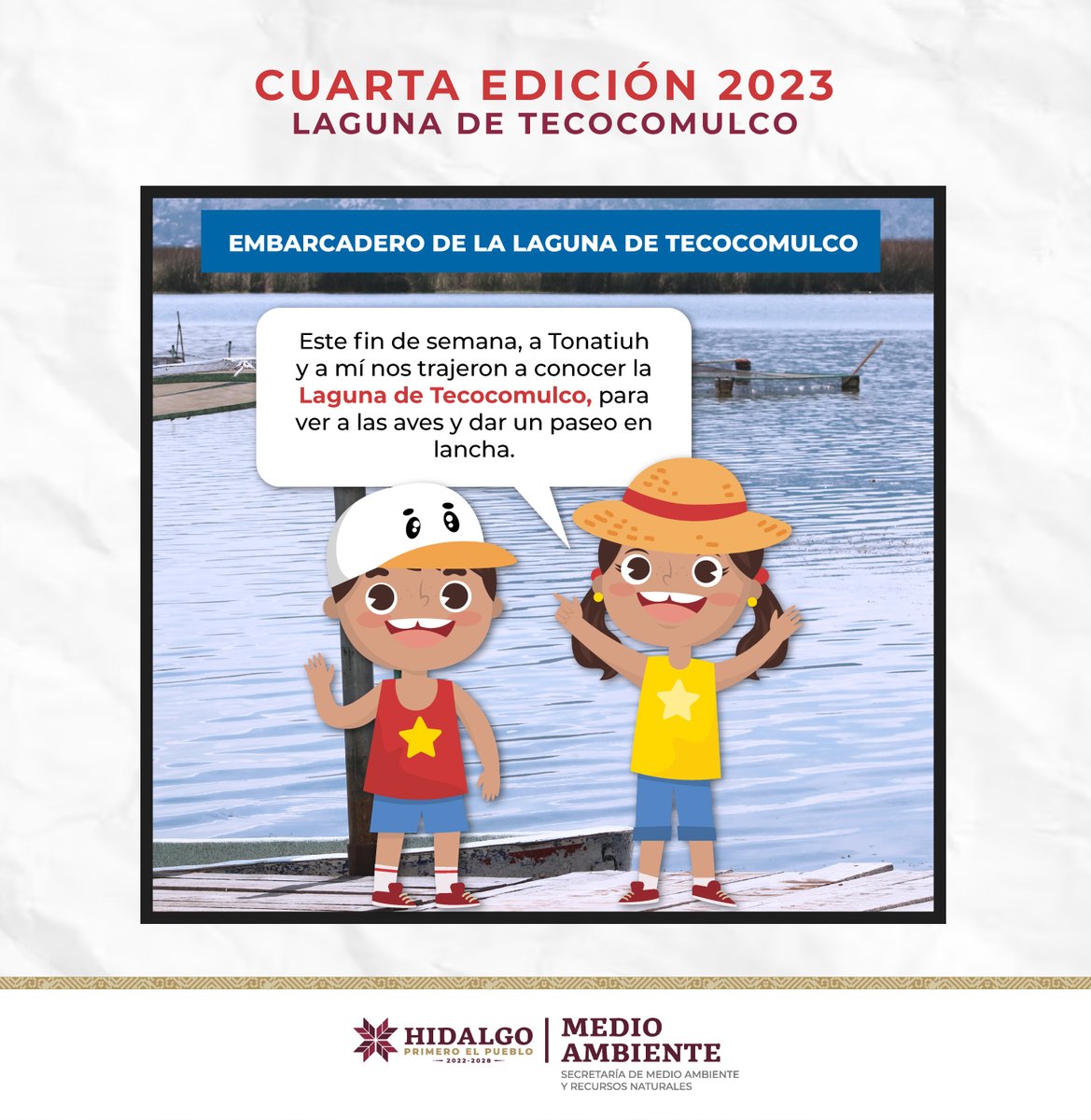 medioambiente_H's tweet photo. Hoy, en #HoraDeAprender🌈 Xóchitl y Tonatiuh descubrieron lo maravilloso de la #LagunaDeTecocomulco🪷, a través de un paseo en lancha🚣🏻♂️ y mucha diversión.
✨Desliza las imágenes y acompáñalos✨ https://t.co/rkxTgnWkUO