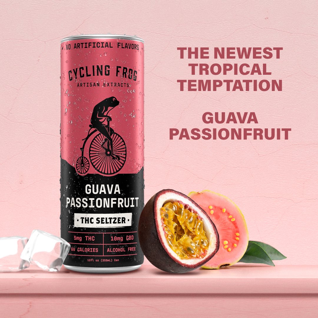 Friday calls for some new flavors! Introducing Guava Passionfruit, our newest tropical temptation:  cyclingfrog.com/products/guava…