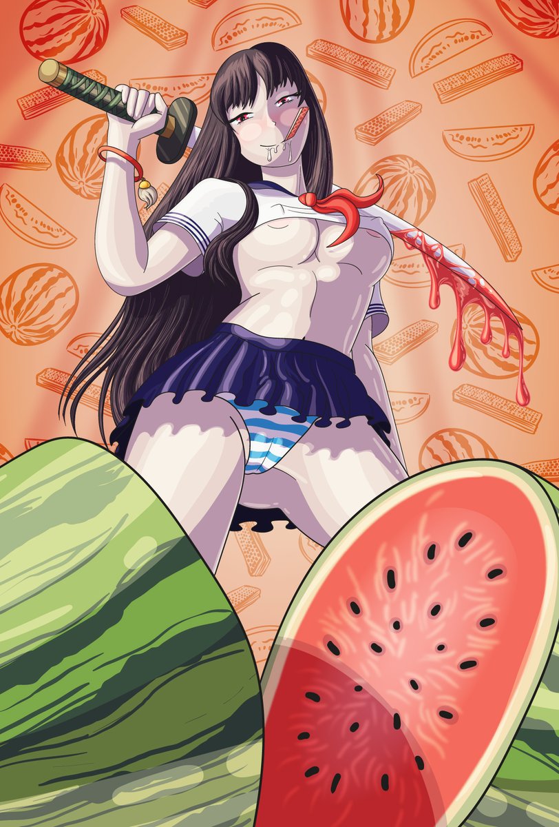 VulpyxS's tweet photo. Watermelon Waffers 🍉🍉
.
#oppai #bigboobs #boobs #anime #animegirl #hentai #schoolgirl #femdom https://t.co/bOhBe1ZmIN