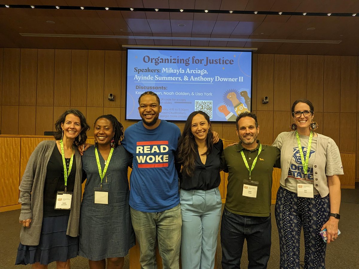 ncte_elate's tweet photo. Day one of #ELATE23 is in the books—what were some of your key takeaways today? 

See you tomorrow morning for @GholdyM's plenary session! https://t.co/WC662IE1QH