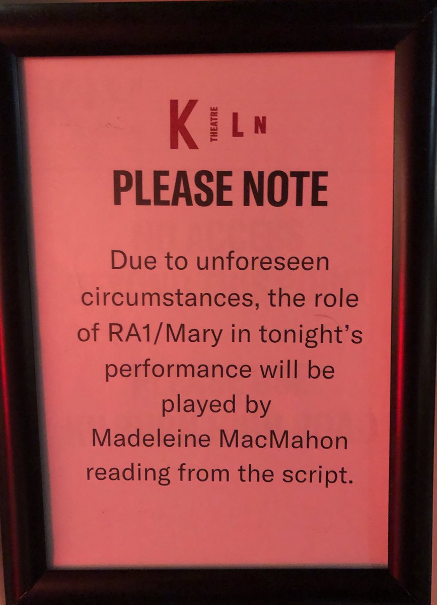 Madi_MacMahon's tweet photo. Huge thanks to @MiddleChildHull for trusting me and the incredible #Modest company for their support. (And to anyone who’s interacted with me over the past 48hrs, thank you for your patience)
@KilnTheatre until Tuesday 🏳️⚧️🎭🏳️🌈
#theatre #emergency #cover #scriptinhand #LGBTQIA https://t.co/Jcc5Exos5F