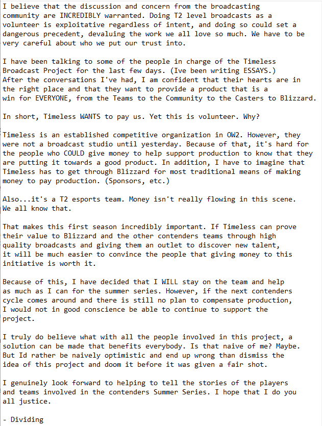 Dividing_by_0's tweet photo. Here are some of my thoughts on the Timeless Broadcast Project. Twitlonger is down so this is the best I can do.

I have been LOUD in peoples DMs advocating for the casting community and for proper compensation. I am optimistic that this hasnt fallen on deaf ears. https://t.co/Y0OkfhR7E3