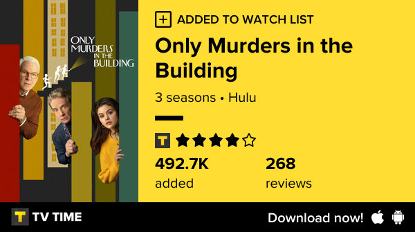 I've just started following Only Murders in the Building tvtime.com/r/1Oazy #tvtime