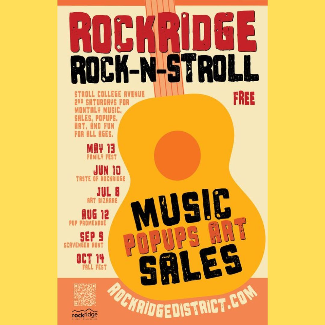 Tomorrow! Visit us at Pegasus Oakland on College Ave in #Rockridge this Saturday 7/8 for 10% off all purchases, and spin the wheel for a fun prize! 📖✨ Then stroll Rockridge for live music, art, pop-ups and sales during this month’s Art Bizarre edition of the Rock-N-Stroll 🎶🎨