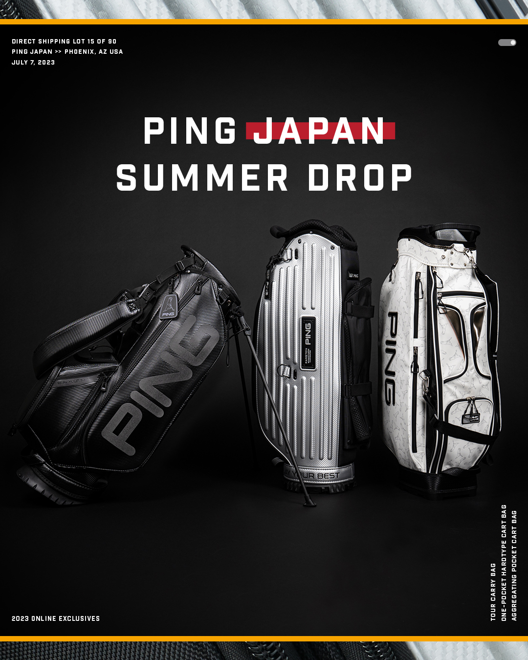 PINGツアーバッグ　ヴィンテージ PINGツアーバッグ ヴィンテージ PINGツアーバッグ ヴィンテージ