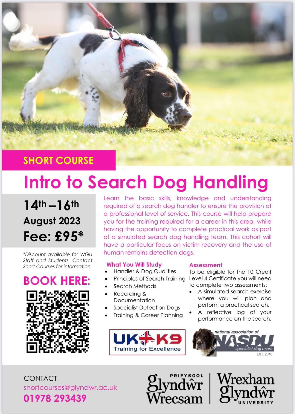 Amy Rattenbury on Twitter "INTRO TO SEARCH DOG HANDLING SHORT COURSE
