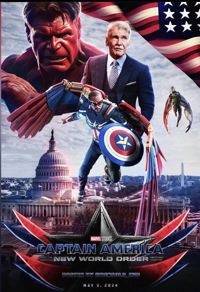 That’s a freaking epic poster!!!!!! #CaptainAmericaNewWorldOrder