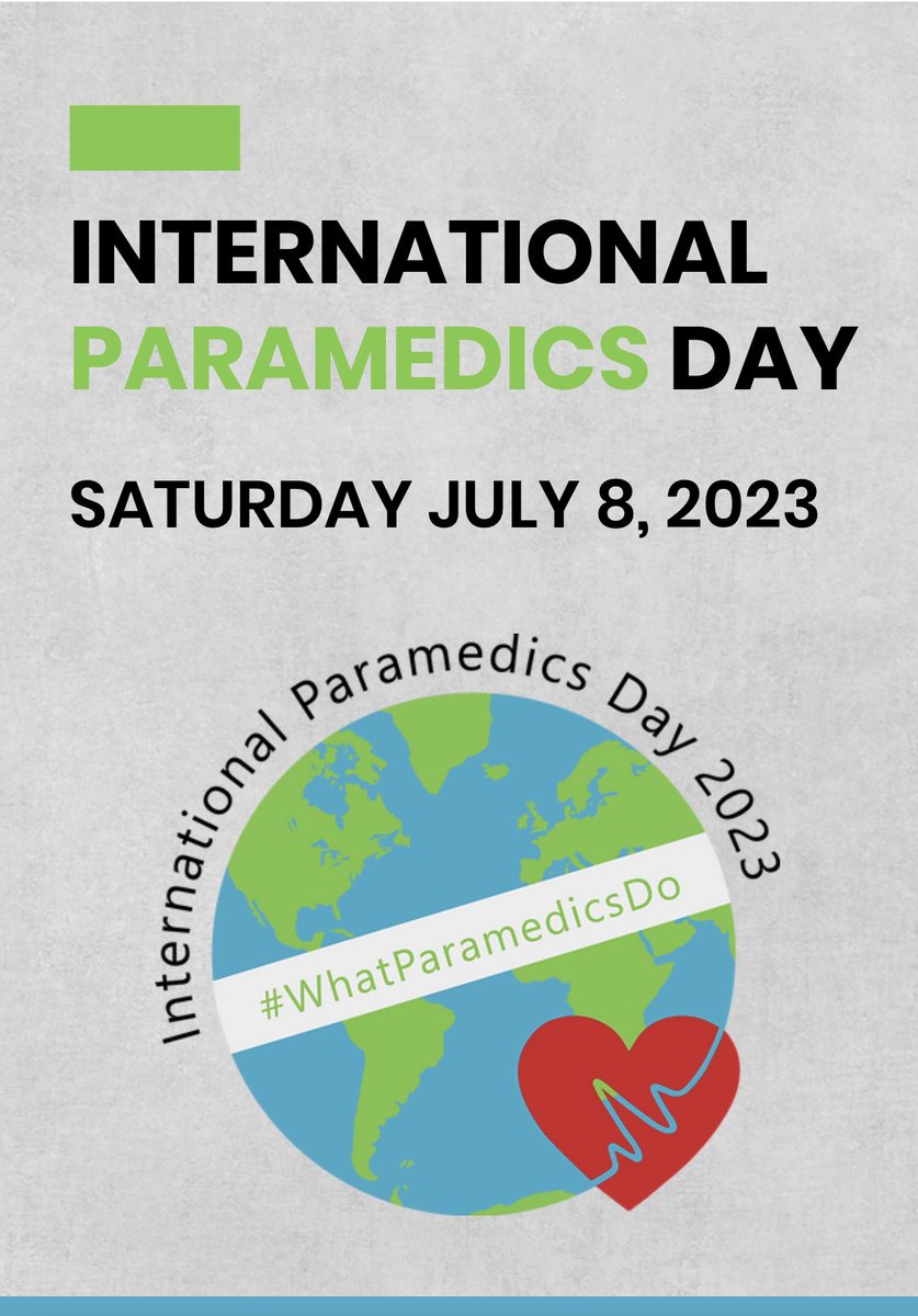 Happy International Paramedics Day! A day to celebrate paramedics and first responders around the globe and the vital role they play 🚑 #whatparamedicsdo @ParamedicsUK @ACParamedicine