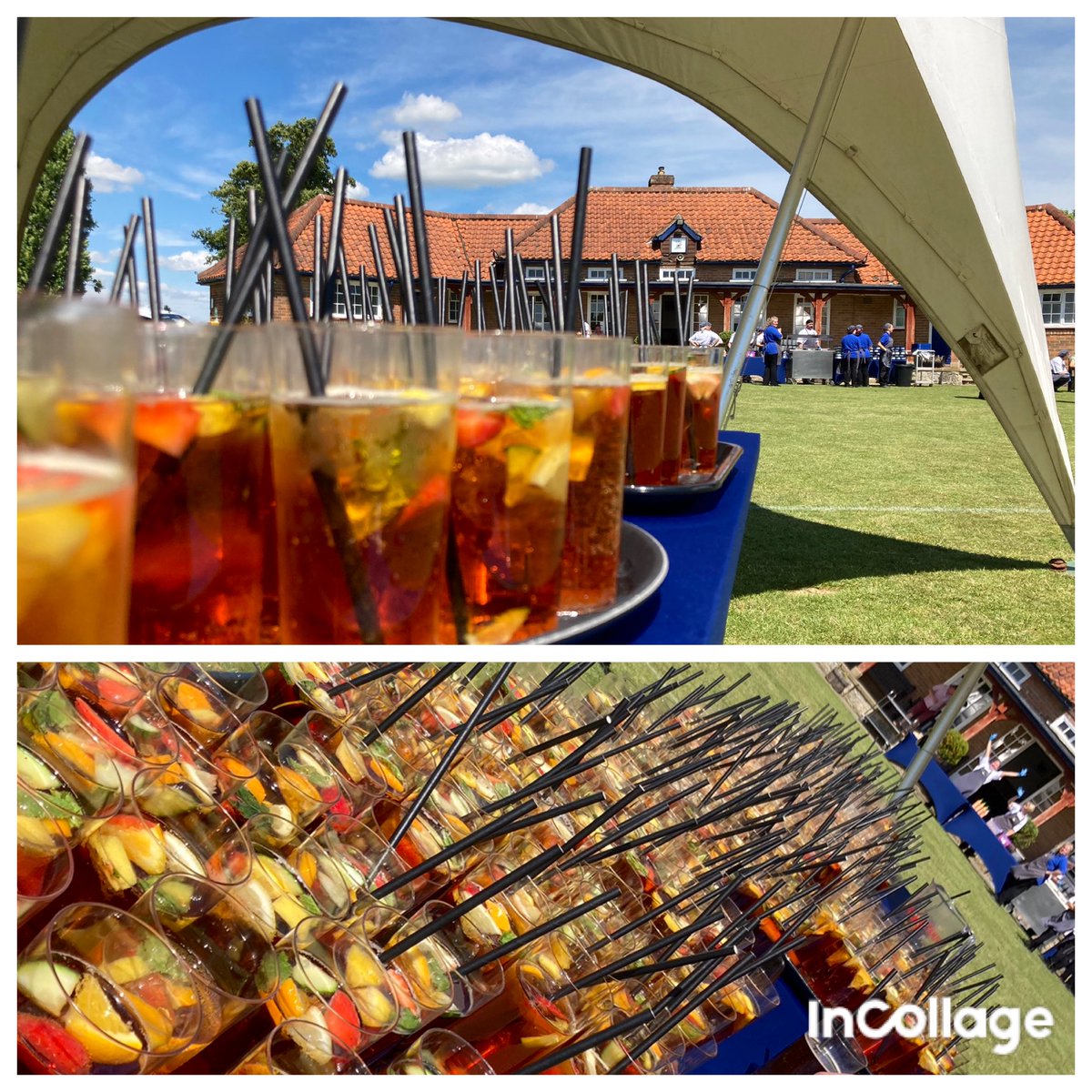 Prize giving day for the senior school of @PockSchool today. The sun was shining and the refreshments glowed