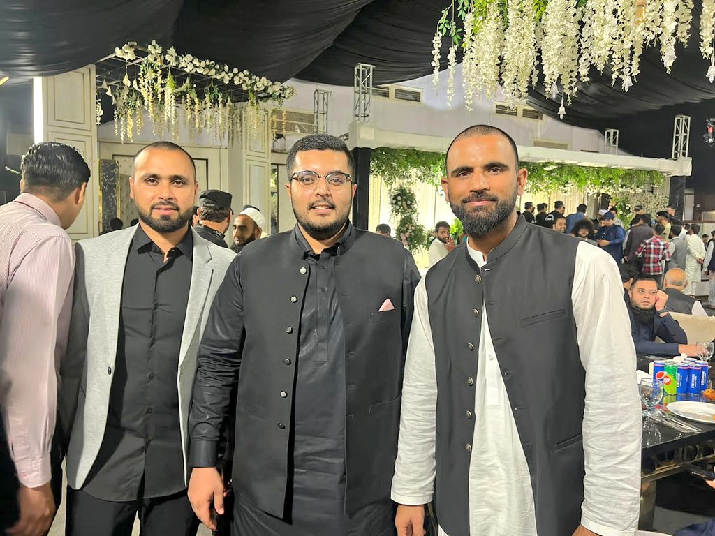 With 2 Super ⭐⭐
<a href="/FakharZamanLive/">Fakhar Zaman</a> lala
And
<a href="/iFaheemAshraf/">Faheem Ashraf رانا فہیم اشرف</a> veera

#HarisRaufWedding